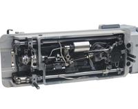 Machine à coudre industrielle à double aiguille, à plat, à commande numérique, haute vitesse, pour cuir, modèle 0303DFH.