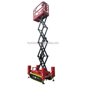 CE Certified 18m Crawler <b>Mobile</b> Scissor Lift Table Hydraulic Lift Cylinders Steel Construction Articulated Lift New <b>AC</b> Source - Product Image 1