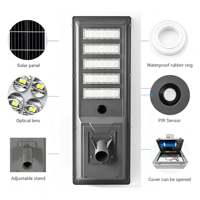 Lampadaire solaire LED IP65 6000K ultra lumineux, faible entretien, en alliage d'aluminium, petit MOQ, logo personnalisé