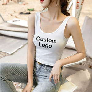 Débardeur de sport pour femme en coton tricoté respirant et élasthanne, 7 couleurs, personnalisable, sans manches, décontracté, séchage rapide - Product Image 3