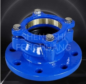 DN150 di dễ uốn sắt doanh phụ kiện đường ống kiềm chế Grip mặt bích Adaptor khớp nối cho HDPE Ống - Product Image 1