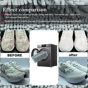 Sac <span class=keywords><strong>à</strong></span> laver les chaussures, sac <span class=keywords><strong>à</strong></span> laver les chaussures pour lave-<span class=keywords><strong>linge</strong></span> et sèche-<span class=keywords><strong>linge</strong></span>, sac <span class=keywords><strong>à</strong></span> laver les baskets en peluche réutilisable et durable avec fermeture éclair - Product Image 4