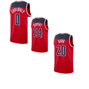 2024-25 kaos basket kualitas tinggi Washington baru kaos Jersey kustom bordir Logo dijahit dengan Logo - Product Image 1