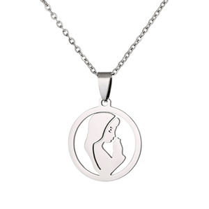 Non Tarnish 18K Plaqué Or En Acier Inoxydable Sainte Vierge <span class=keywords><strong>Marie</strong></span> Collier pour Femmes Filles Religieux Foi Bijoux Cadeau En Gros - Product Image 3