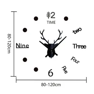 ベストセラー在庫あり高級3D壁掛け時計家の装飾のための大きなDiy時計壁掛け時計ステッカー