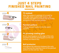 Imprimante à Ongles Automatique Professionnelle 3D Intelligente pour Impression d'Autocollants d'Art sur Ongles, Machine d'Impression de Vernis à Ongles 3D