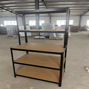 Estantería Metálica de 5 Niveles para Almacén, con Banco de Trabajo, Diseño sin Pernos, Recubrimiento en Polvo, Gran Oferta - Product Image 1