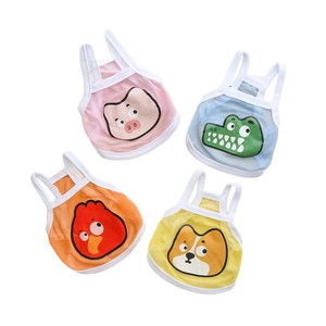 Gilet en maille pour chien, motif animal de dessin animé, respirant et frais pour l'été, pour petits et moyens chiens, Bichon Frise Corgi - Product Image 5