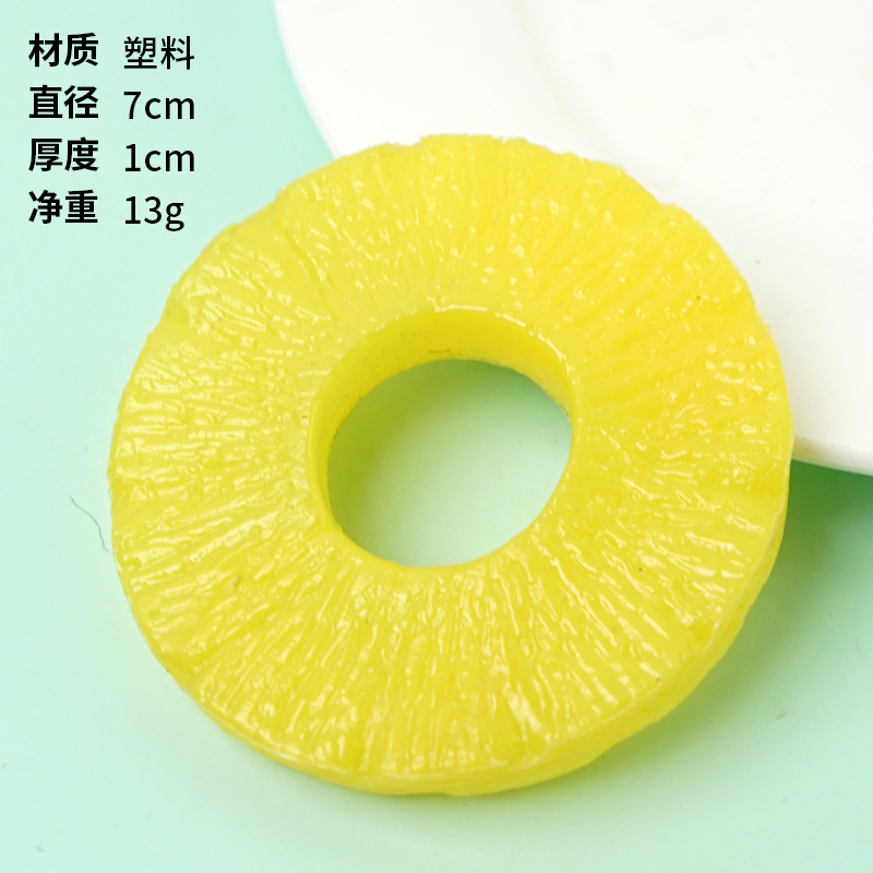 Tranche d'ananas en plastique