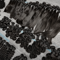 Paquetes de Cabello Humano Brasileño Virgen 12A al por Mayor, Sin Procesar, Cutícula Alineada, Doble Trama a Máquina