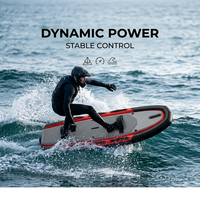 Planche de surf électrique Source Factory Crimson Slate Jetboard à moteur sans balais, batterie lithium-ion, poignées doubles et repose-pieds antidérapants