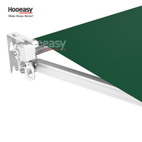 Auvents rétractables à bras articulés en aluminium Hooeasy pour balcon de jardin extérieur, protection solaire et ombrage