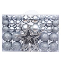 Mehrfarbige Hochwertige Umweltfreundliche Bruchsichere Plastik-Weihnachtskugeln für Innen-Baumschmuck