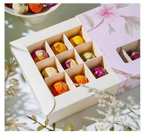 organic Blooming <b>Tea</b> 18pcs Jasmine Chrysanthemum Fruit <b>Tea</b> Gift Box Hand Carry Bag Set Yunnan <b>Tea</b> - Product Image 6