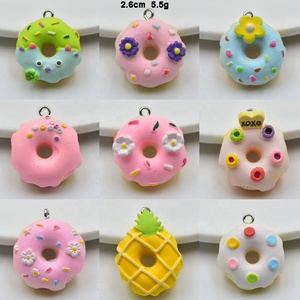 จี้เรซิ่นรูปโดนัทสำหรับทำเครื่องประดับ DIY ต่างหู สร้อยคอ สร้อยข้อมือ ทำมือ พวงกุญแจโดนัท อุปกรณ์เสริม จี้ห้อย - Product Image 6