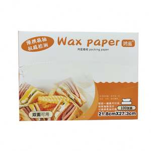 Food Grade Wax <b>Paper</b> for Bakery <b>Wrapping</b> Sandwich Burgers with Interfolded Dry Wax <b>Paper</b> - Product Image 4