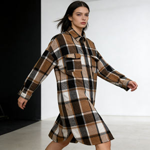 Gabardina Transpirable para Mujer 2026, Ligera, Cortavientos, de Doble Botonadura, Larga, para Primavera - Product Image 3