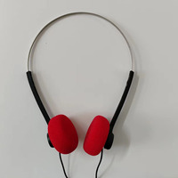 Écouteurs supra-auriculaires noirs 3,5 mm avec réduction de bruit pour aéroport / musique / MP3 / MP4