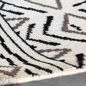 Modern Contemporary Low Pile Hand Knotted Wool <b>Rug</b> Elegant Moroccan Pattern Area <b>Rugs</b> Sets Direct From Factory Interiors Direct - Product Image 1