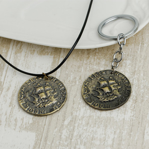 Collares <span class=keywords><strong>Nathan</strong></span> Drake para hombre, cadena de cordón de cuero gótico largo, joyería de juego de moda con Material de aleación de Zinc para aniversarios - Product Image 2