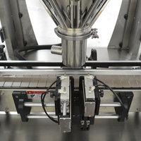 Machine de remplissage automatique de poudre à tête unique contrôlée par PLC pour canettes et bouteilles, 2000 bph, boissons et eau, haute précision, utilisation facile