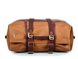 Bolsa de Viaje de Cuero Genuino Vintage, 36-55L, Impermeable, Correa Ajustable, Cierre de Cremallera, Unisex - Product Image 4