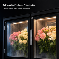 Distributeur automatique de bouquets de fleurs BRENU, paiement sans argent liquide 24h/24, paiement par code QR, graphismes personnalisés, gestion basée sur le cloud