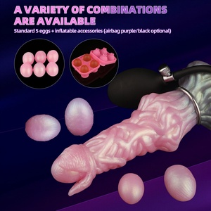 YOCY Dildo Ovipositor de Fantasía Hueco con Bomba de Aire para Poner Huevos, Juguete Sexual de Monstruo para Poner Huevos, Juego Sexual para Parejas - Product Image 4