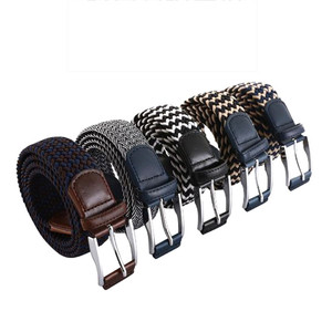 LQbelt 3.3CMファッション生地ベルト弾性ベルト織りメンズベルト女性用卸売工場 - Product Image 1