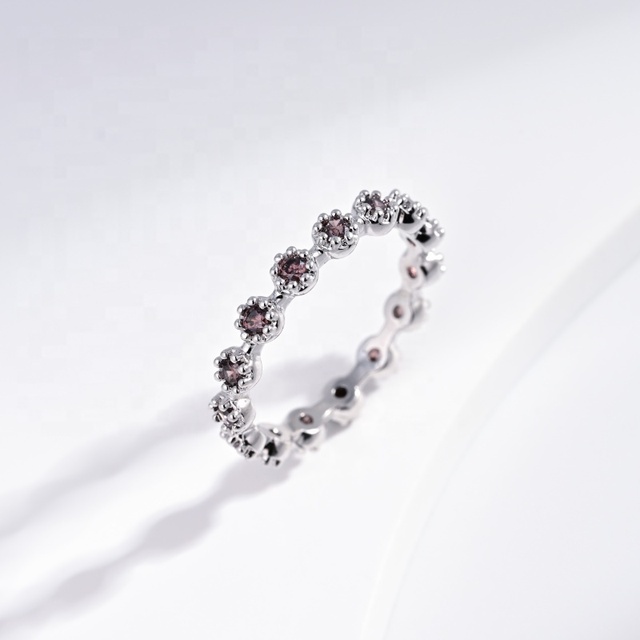 Custom Plata 925 Sterling Silver Zircon Stacked Ring Aquamarine 14k Gold Plated Open Adjustable Stone Minimalist Finger Rings
