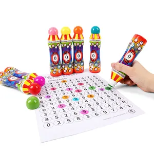 Superdots 2803 karışık renkler Bingo İşaretleyiciler kalemler Dabbers glitter toksik olmayan mürekkep 80ml nokta Bingo daumarkers İşaretleyiciler