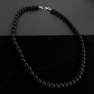 Collier en argent sterling 925 avec perles en onyx noir, bijoux de mariage pour femmes, nouvelle arrivée, tendance - Product Image 2