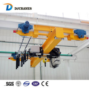 Utilisation élevée de l'espace LX Pont roulant à poutre unique 1 tonne 3 tonnes 5 tonnes 7 tonnes 8 tonnes 10 tonnes sous des grues de pont en cours d'exécution <span class=keywords><strong>1000kg</strong></span> - Product Image 2