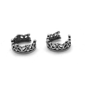 yunnique Crown Ear <b>Cuffs</b> Tibetan Silver Unisex Party Fashion <b>Earrings</b> - Product Image 2