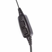 Headset Radio Baofeng UV-82 Asli Earphone Bentuk C PTT Ganda dengan Mikrofon untuk Aksesori Walkie Talkie UV-82 UV-8D UV-89
