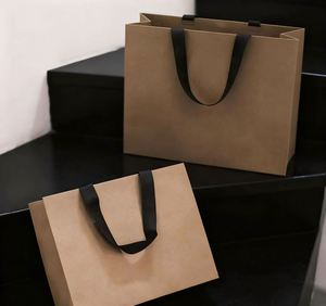 Sacs imprimés de luxe, sacs de shopping en papier kraft, sacs d'emballage personnalisés pour vêtements, cosmétiques, bijoux - Product Image 4