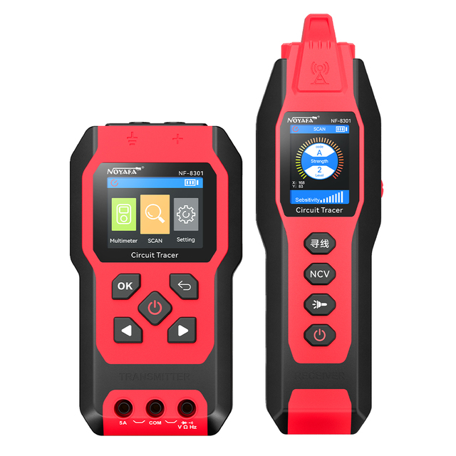 NOYAFA NF-8301 Underground Wire Fault Locator With Multimeter AC/DC 1000V Wire Detector Electrical Cable Finder Depth 4m detect