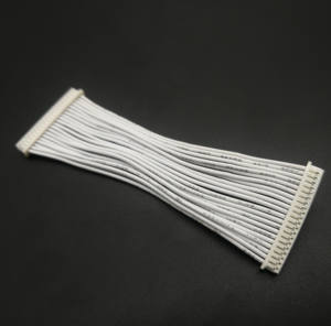 2-poliger schwarzer Sicherungs stecker aus Nylon 66-Material und weißes 2x7-poliges Gehäuse 1007-Kabelbaumkabel - Product Image 6