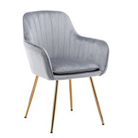 Chaise de salle à manger en tissu velours, accoudoir doux, pour restauration rapide, restaurant, bar, maison, prix le plus bas, Offres Spéciales