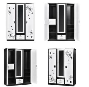Meubles de maison, <span class=keywords><strong>armoire</strong></span> en métal de couleur noir et blanc, <span class=keywords><strong>armoire</strong></span> d'étudiant, meubles de salon, <span class=keywords><strong>2</strong></span> <span class=keywords><strong>portes</strong></span>, <span class=keywords><strong>armoire</strong></span> en métal - Product Image 1