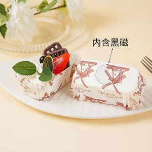 Imán decorativo para refrigerador con forma de pastel de crema de frutas simulado de PU, adorno de postre falso. - Product Image 5