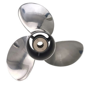 Hélice <span class=keywords><strong>Marine</strong></span> Mercury adaptée aux moteurs hors-bord 25hp 30hp 35hp 40hp 45hp 50hp 55hp 60hp 70hp, hélice en acier inoxydable - Product Image 3