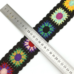 13 หลาแฟนซีถักดอกไม้heartsummerการออกแบบอุปกรณ์ตัดแต่งสตริงถักเทปลูกไม้ถักลูกไม้Trim - Product Image 6