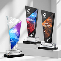 Trophée en cristal personnalisé |   Récompense de champion avec gravure gratuite |   Cadeau d'honneur pour la compétition d'entreprise