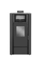 Kompor Kayu Pelet Berdiri Sendiri Pemanas Ruangan Perapian Listrik Kompor Baja Rol Dingin 19.5KW Tangki Bahan Bakar 20Kg Kamar Mandi