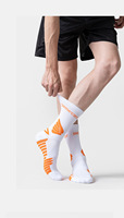 Chaussettes de course mi-mollet en tissu éponge avec logo personnalisé, anti-humidité, respirantes, anti-boulochage, antidérapantes, durables, pour le basketball