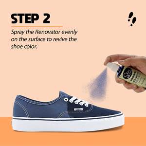 Spray Renovador de Gamuza Azul Marino con 2 Toallitas Limpiadoras de Zapatos, Restaura el Color, Revive la Gamuza, Nubuck y Zapatos de Malla Desgastados - Product Image 5