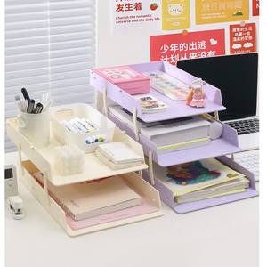 Organizador de Escritorio Simplelife de Varias Capas, Tamaño A4, Plegable, Material PS, Estante de Almacenamiento para Oficina y Estudiantes, Organizador de Archivos - Product Image 5