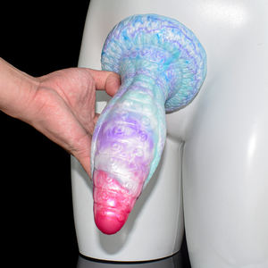 NNSX Dildo épais à écailles de serpent avec <span class=keywords><strong>ventouse</strong></span>, texture flexible de tentacules de pieuvre cyan, point G réaliste, plug anal, jouets sexuels pour femmes et gays - Product Image 3