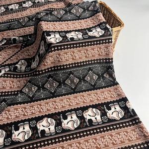 ผ้าพิมพ์<span class=keywords><strong>ลาย</strong></span><span class=keywords><strong>ช้าง</strong></span>ยืดได้สี่ทิศทางสำหรับชุดเดรสเสื้อเชิ้ตและผ้าทอ - Product Image 3